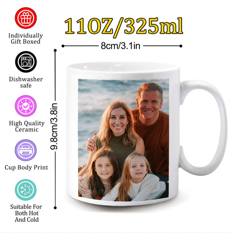 Coffee Tea Images - Personalisierte Tasse mit Anpassbaren Bildern und