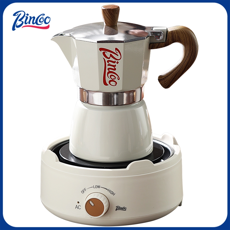 Coffee Tea Making Machine - Bincoo Moka-Topf und Elektroherd-Kombination, Espressomaschine, kompaktes