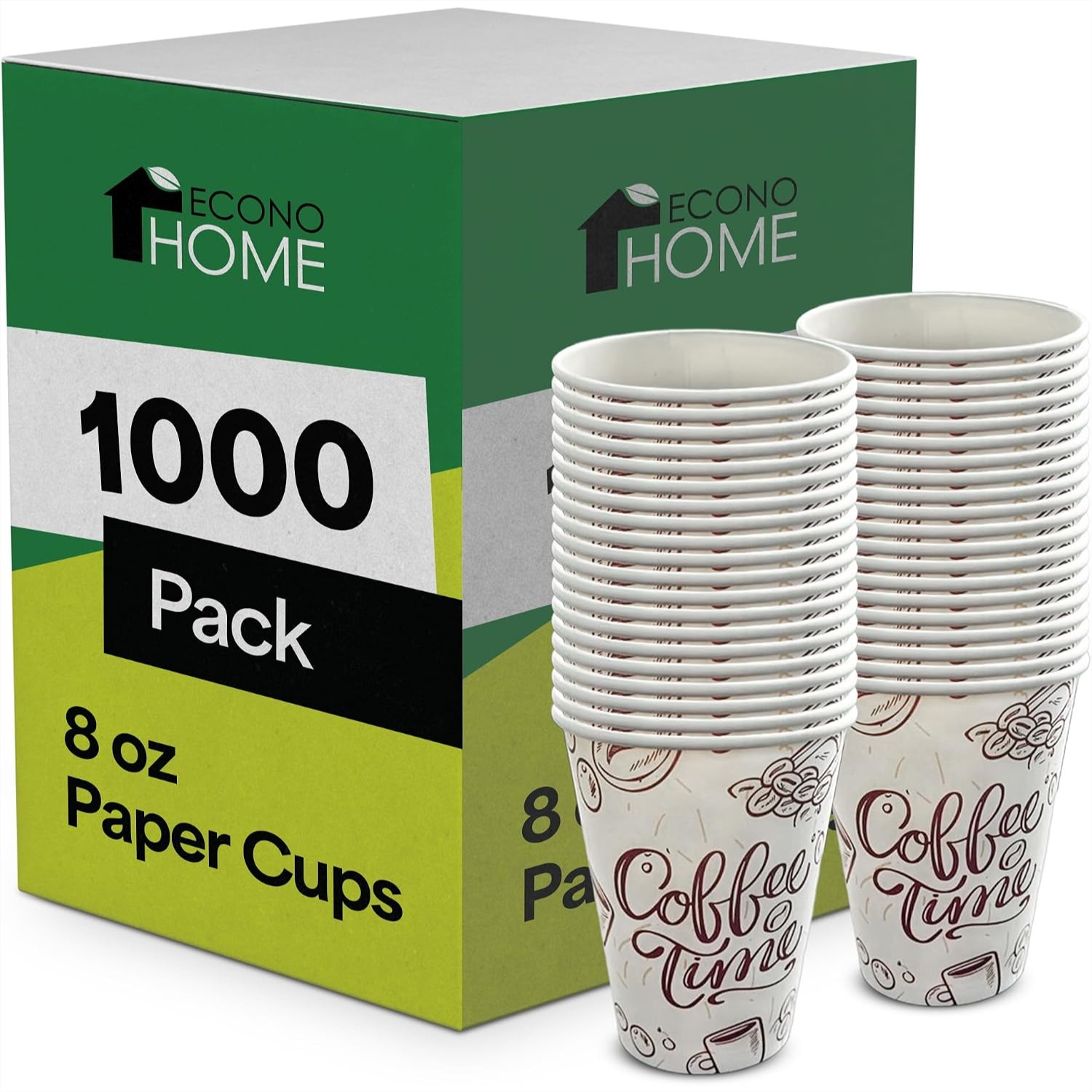Coffee Tea Images - 1000er Pack 8 oz Einweg-Kaffeebecher aus