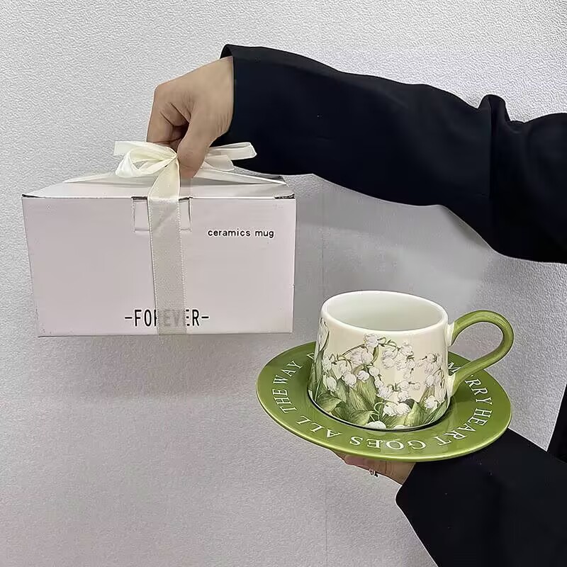 Vintage-Ölgemälde-Maiglöckchen – Valley Tea And Coffee Bewertung und Preis