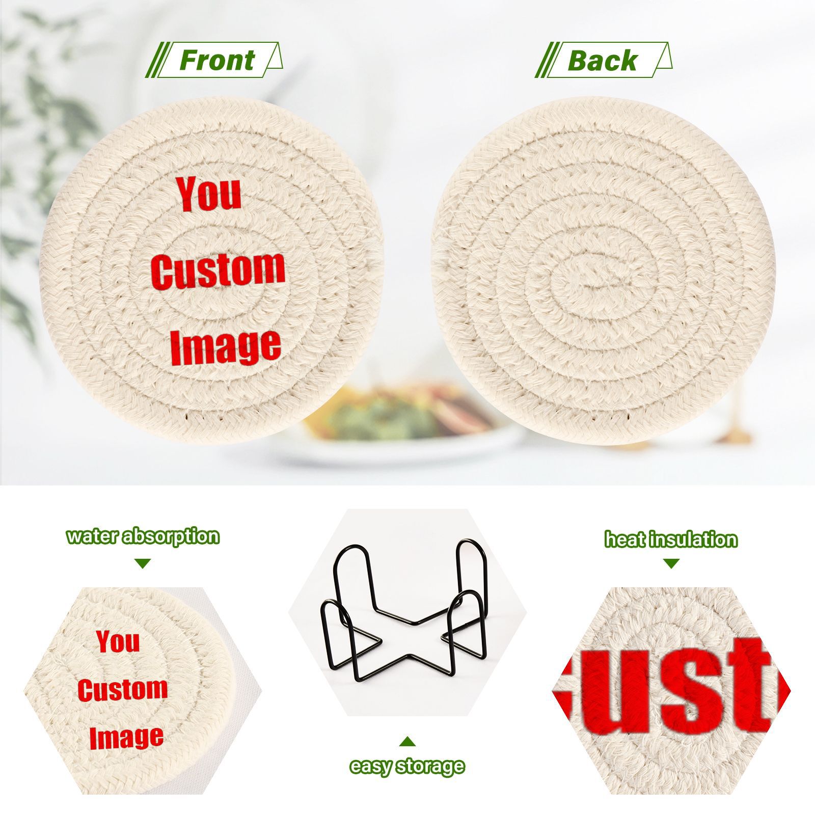 6 Stück Cup Untersetzer für Ge – Coffee Tea Images Bewertung und Preis