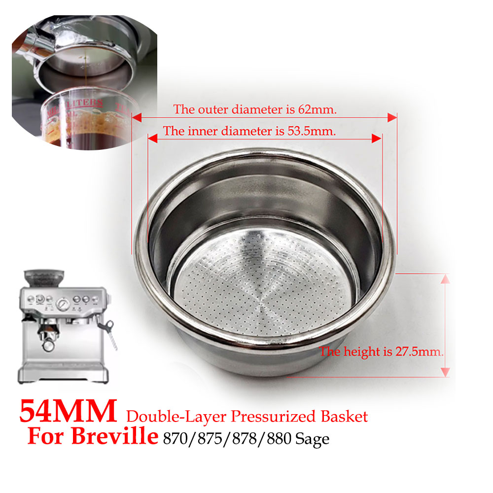 54 mm zweilagiger Druckfilterk – Coffee Tea Making Machine Bewertung und Preis