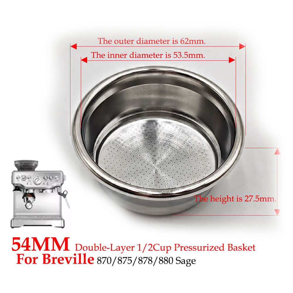54 mm zweilagiger Druckfilterk – Coffee Tea Making Machine Bewertung und Preis