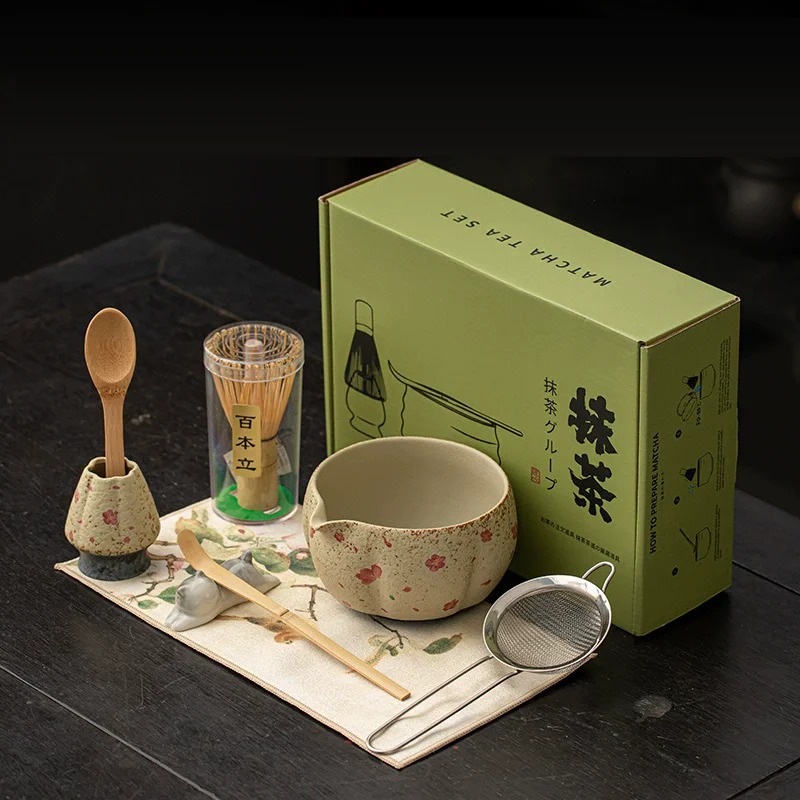 8-teiliges japanisches Feuerst – Matcha Whisk Set Bewertung und Preis